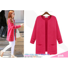 Hot Selling Candy Color Women Sweater Cardigan Design